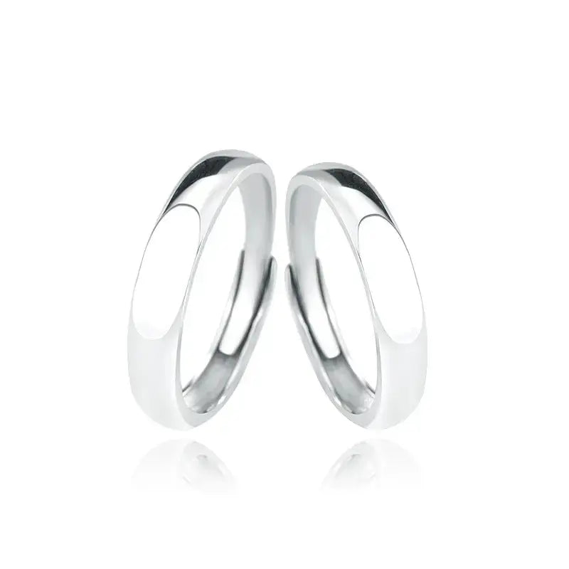 Lovcia Fashion LOVE Projection 925 Sterling Silver Adjustable Promise Ring-Rings-Men Ring-Men Ring