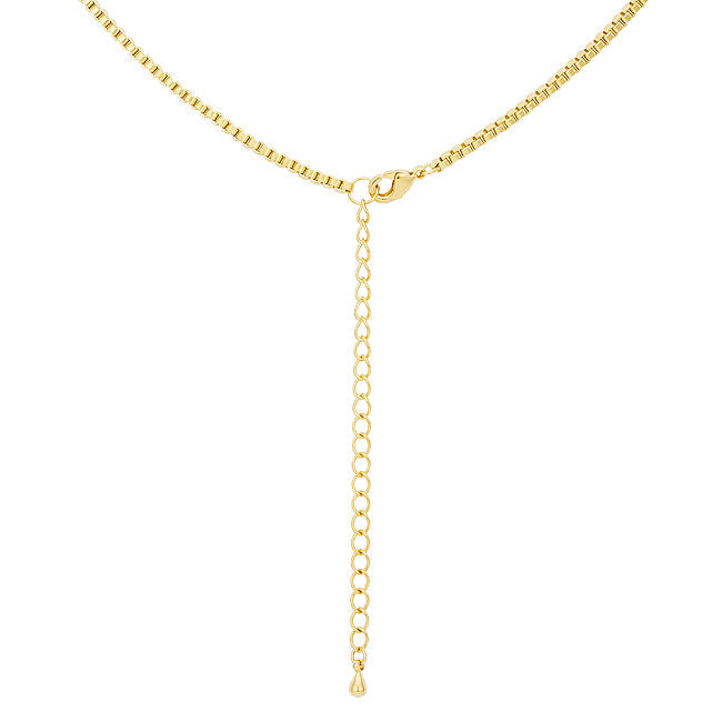 Buy LOVCIA Stylish 18k Gold-Plated 2mm Rolo Chain Necklace - Latest women's necklace