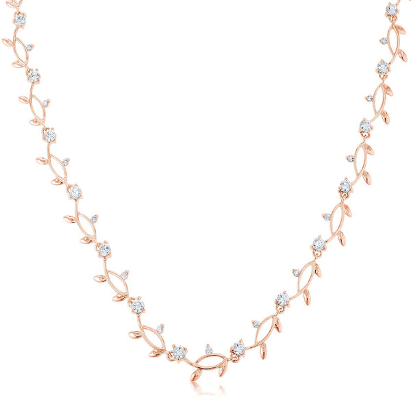 Buy LOVCIA Stylish Rose Gold Vine Necklace - Latest women's necklace