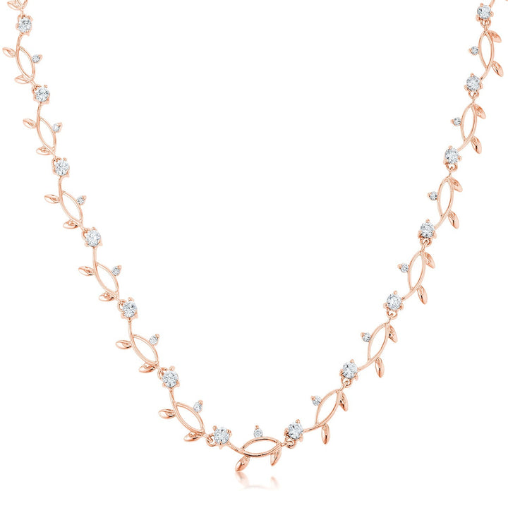 Buy LOVCIA Stylish Rose Gold Vine Necklace - Latest women's necklace