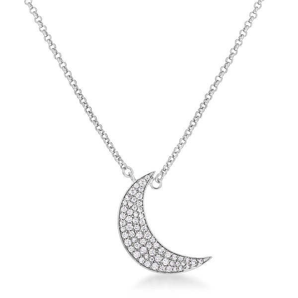 Buy LOVCIA Lunar Love Cubic Zirconia Necklace - Latest women's necklace