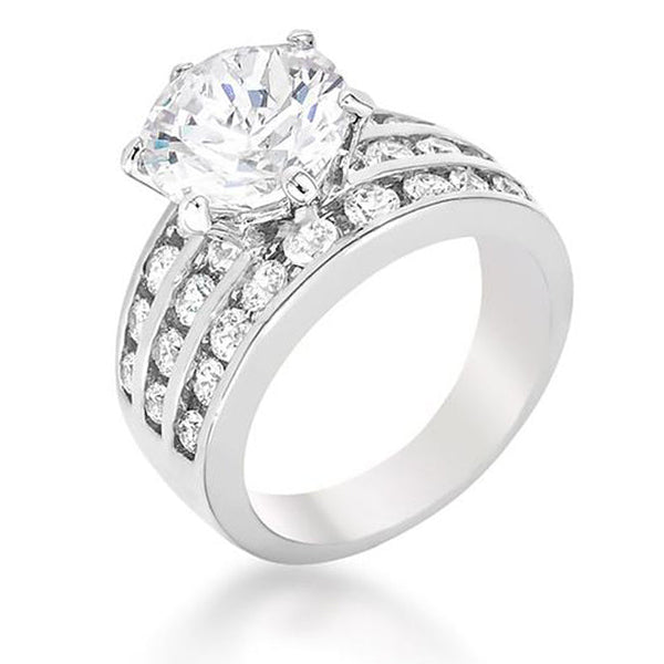 LOVCIA Timeless 7.5 Carat Cubic Zirconia Engagement Ring