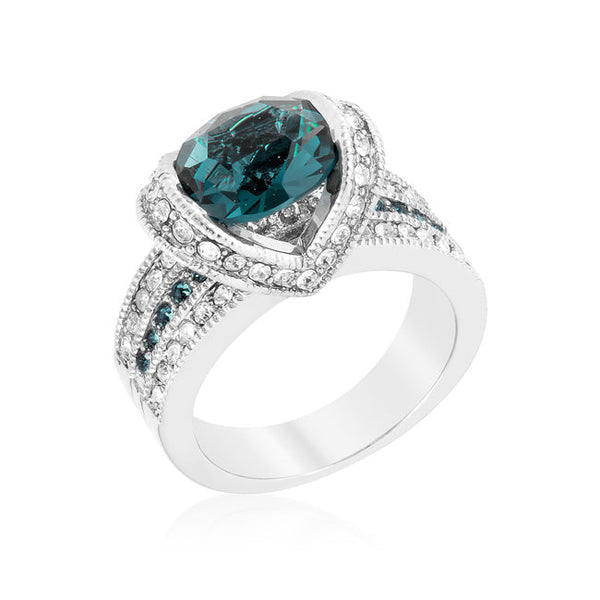 LOVCIA Enchanting Blue Zirconia Oval Ring