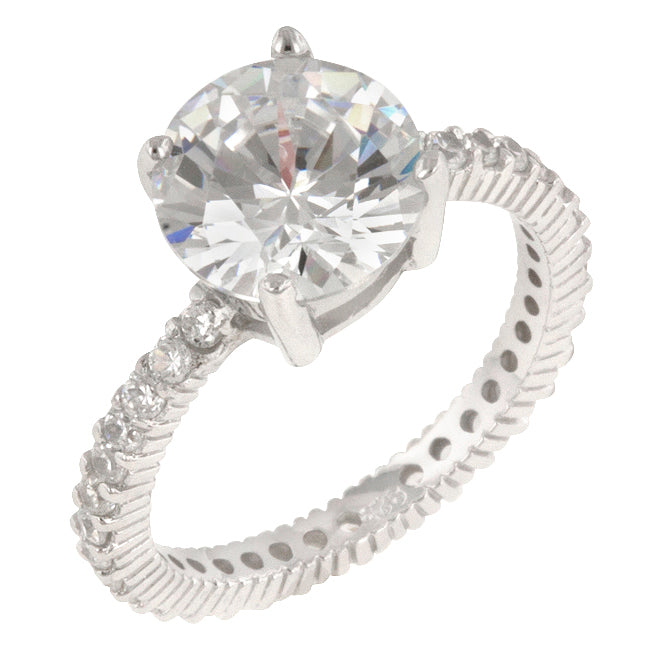 LOVCIA Eternal Sparkle Cubic Zirconia Engagement Ring