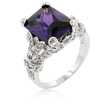 LOVCIA Royal Amethyst Glamour Ring