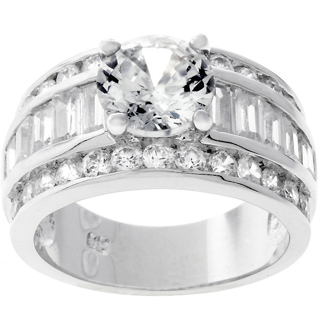 LOVCIA Luxe Essence Platinum Luster Engagement Ring