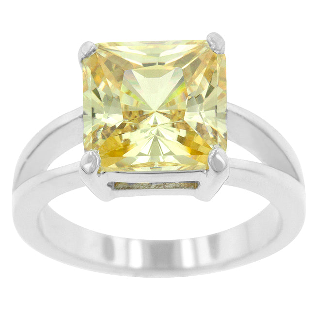 LOVCIA Regal Splendor Solitaire Gypsy Ring