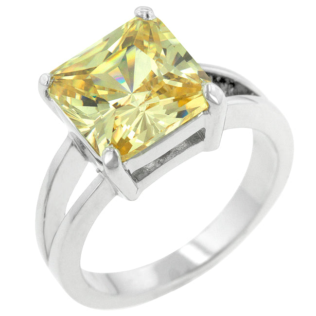 LOVCIA Regal Splendor Solitaire Gypsy Ring