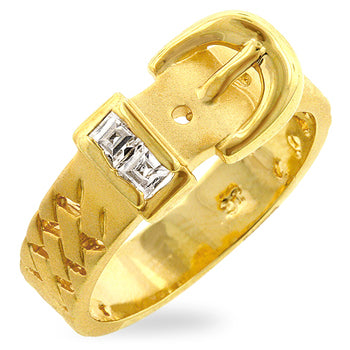 LOVCIA Serene Affection Golden Buckle Ring