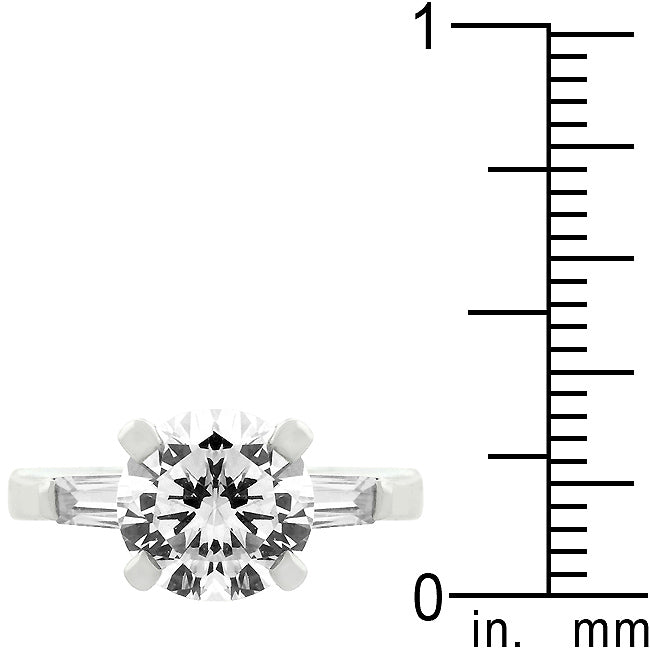 LOVCIA Radiant Triple Stone Engagement Ring