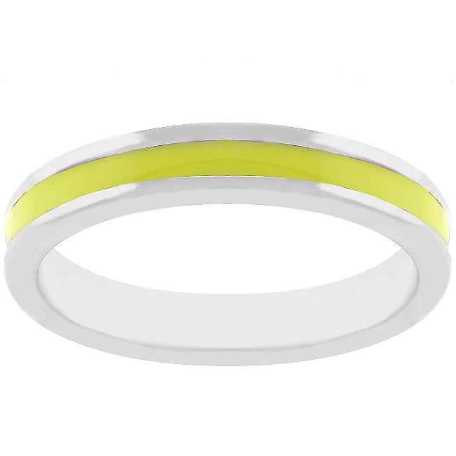 LOVCIA Eternal Sunshine Yellow Enamel Ring