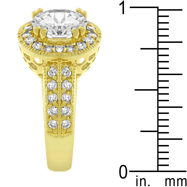 LOVCIA Radiant Pave Halo Royalty Engagement Ring