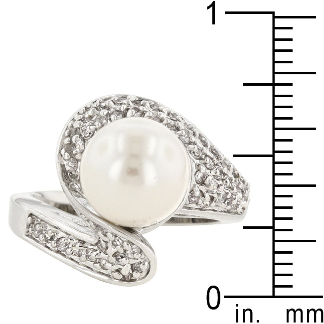 LOVCIA Elegant Triton Shell Pearl Cocktail Ring