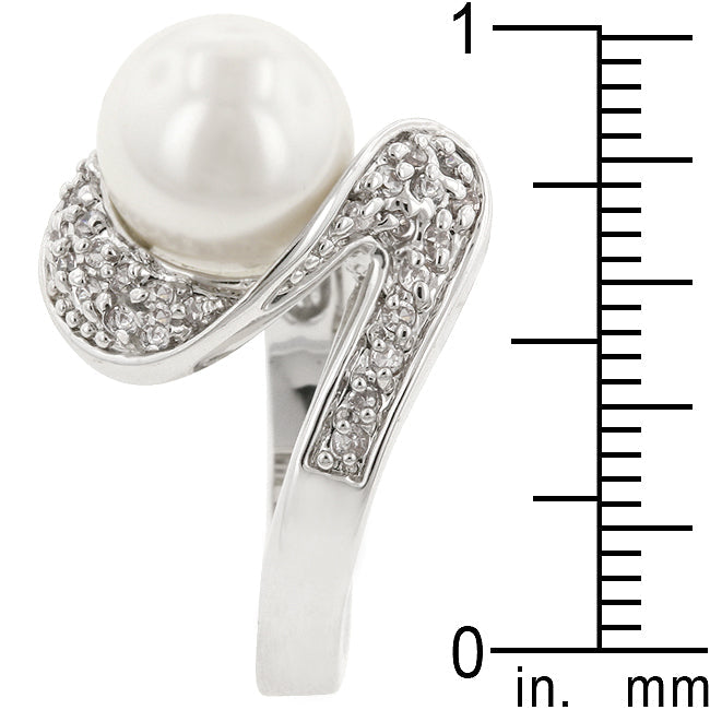 LOVCIA Elegant Triton Shell Pearl Cocktail Ring