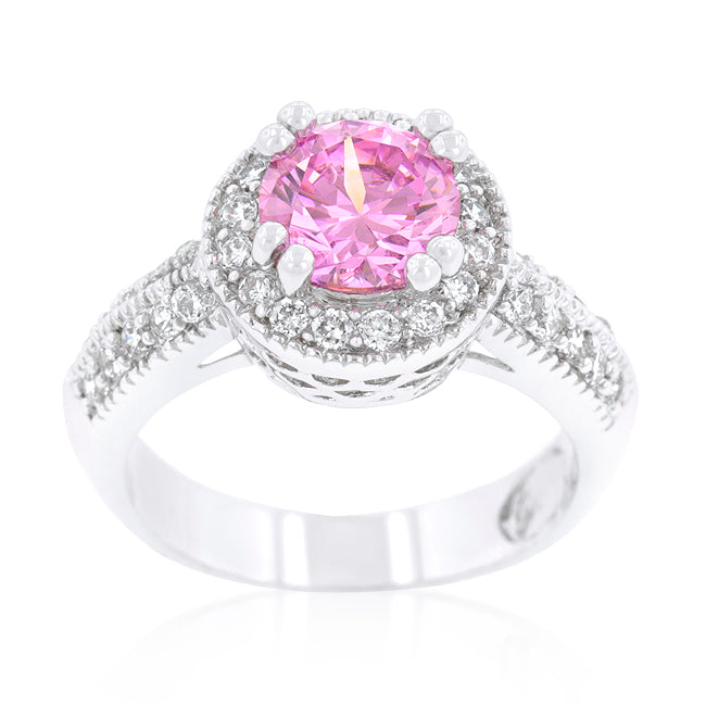 LOVCIA Royal Pink Radiance Engagement Ring