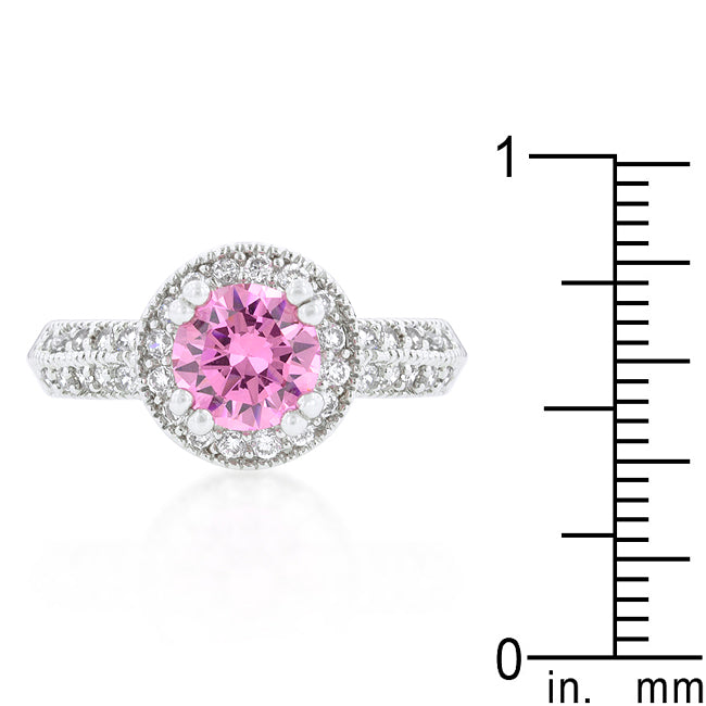 LOVCIA Royal Pink Radiance Engagement Ring