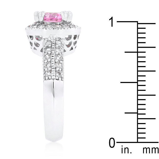 LOVCIA Royal Pink Radiance Engagement Ring