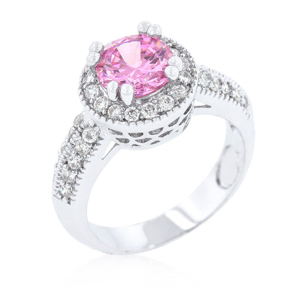 LOVCIA Royal Pink Radiance Engagement Ring