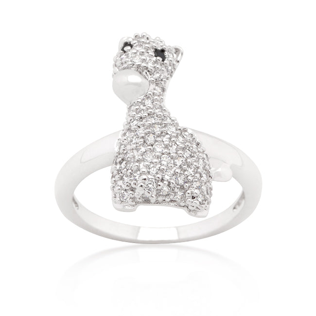 LOVCIA Giraffe-Inspired Cubic Zirconia Statement Ring