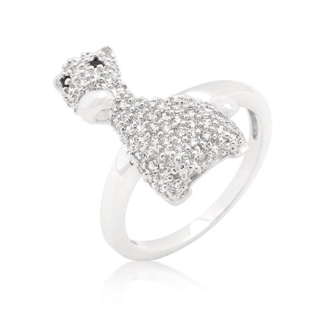 LOVCIA Giraffe-Inspired Cubic Zirconia Statement Ring