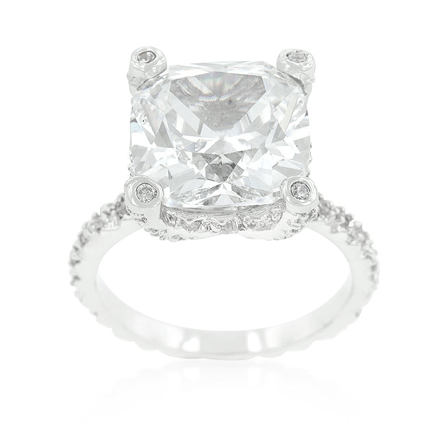 LOVCIA Radiant Cushion-Cut Engagement Ring