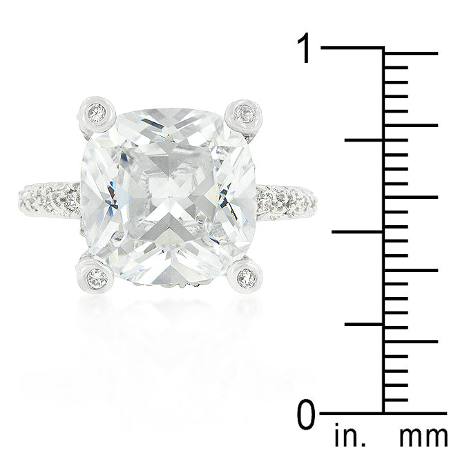 LOVCIA Radiant Cushion-Cut Engagement Ring