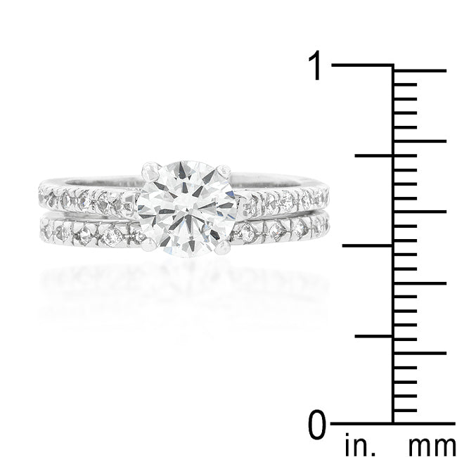 LOVCIA Radiant Elegance Engagement Ring Set