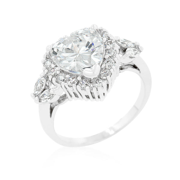 LOVCIA Radiant Love Heart-Cut Halo Ring