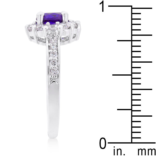 LOVCIA Eternal Lavender Halo Diamond Ring