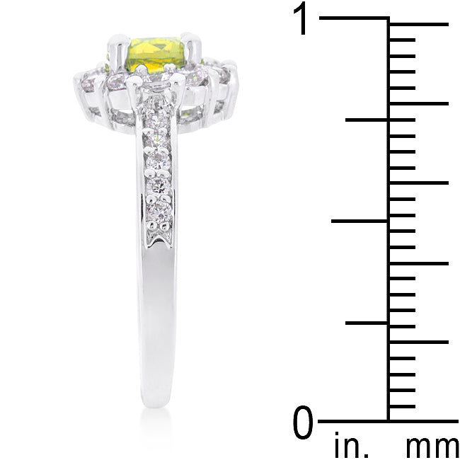 LOVCIA Elegant Bella Yellow Birthstone Engagement Ring