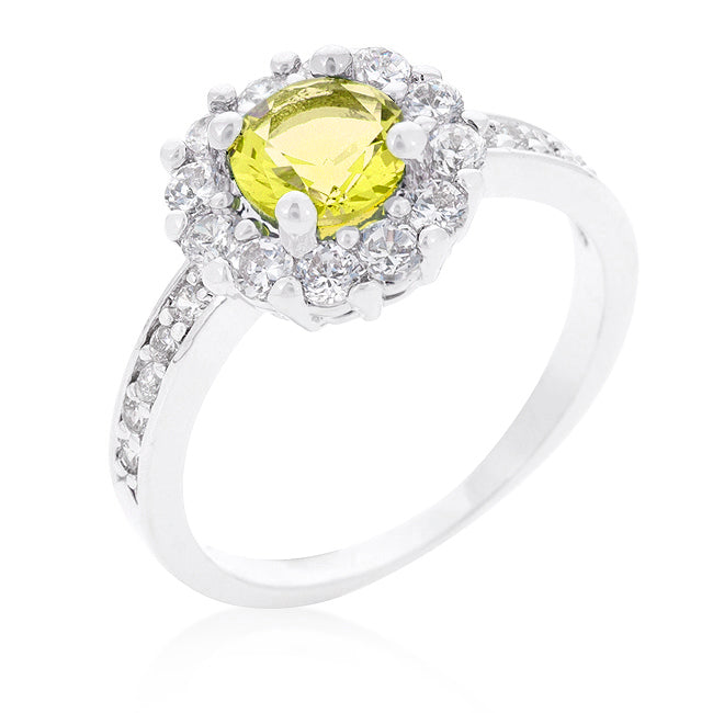 LOVCIA Elegant Bella Yellow Birthstone Engagement Ring