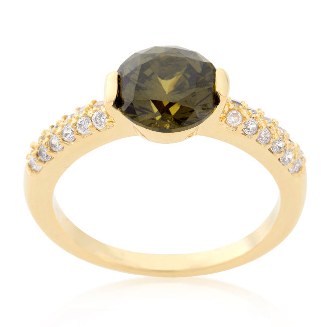 LOVCIA Classic Eternity Gold-Plated Engagement Ring