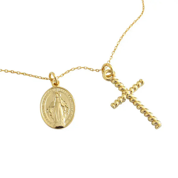 Lovcia Fashion Twisted Cross Tag 925 Sterling Silver Pendant-Necklaces-Neck Only (Pendant Not Included)-Neck Only (Pendant Not Included)
