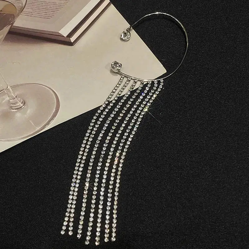 Lovcia Fashionable And Simple Long Tassel Earrings-Earrings-Gold one pair-Gold one pair