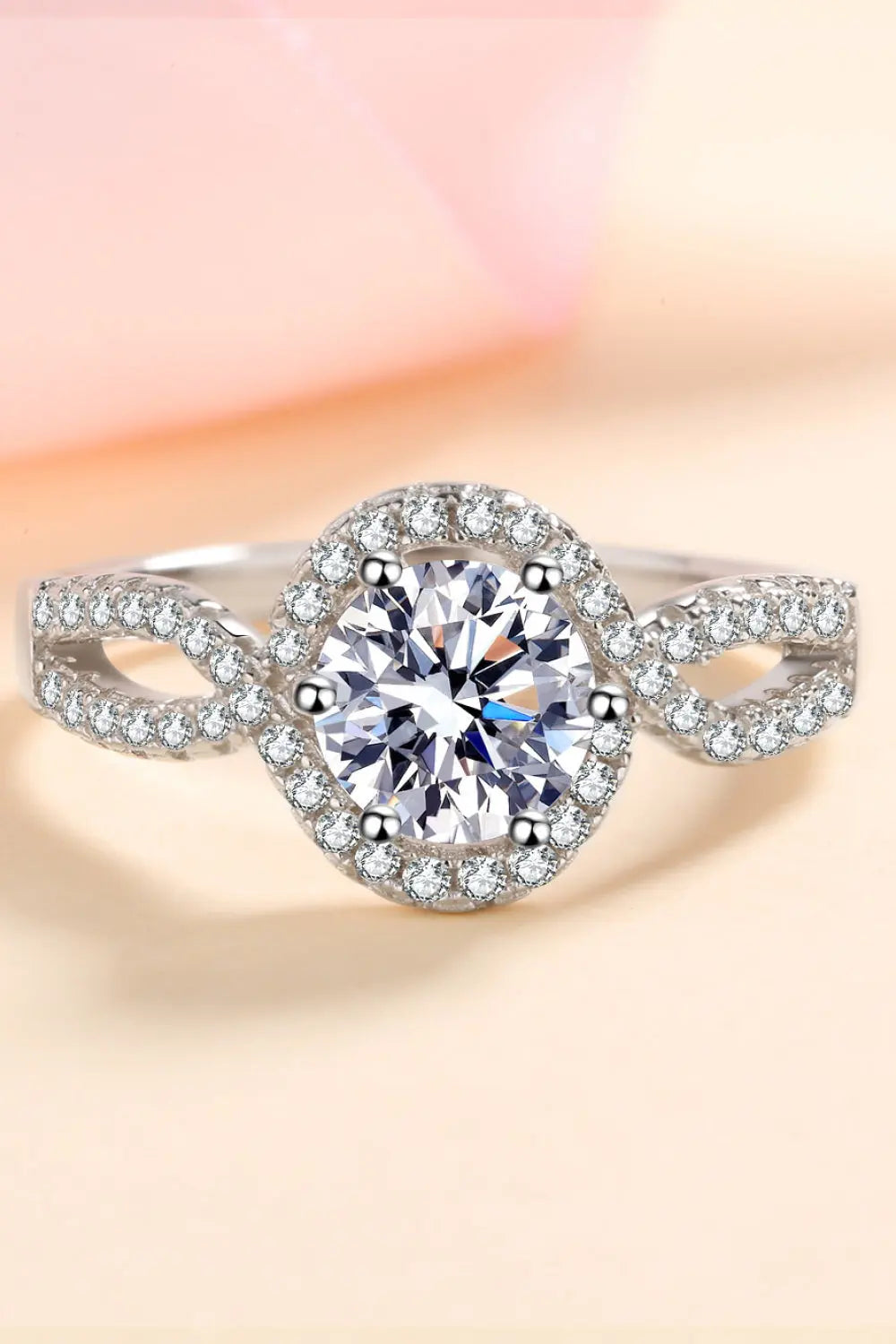 Lovcia Feel The Joy 925 Sterling Silver Moissanite Ring-Rings-Silver-5-Silver