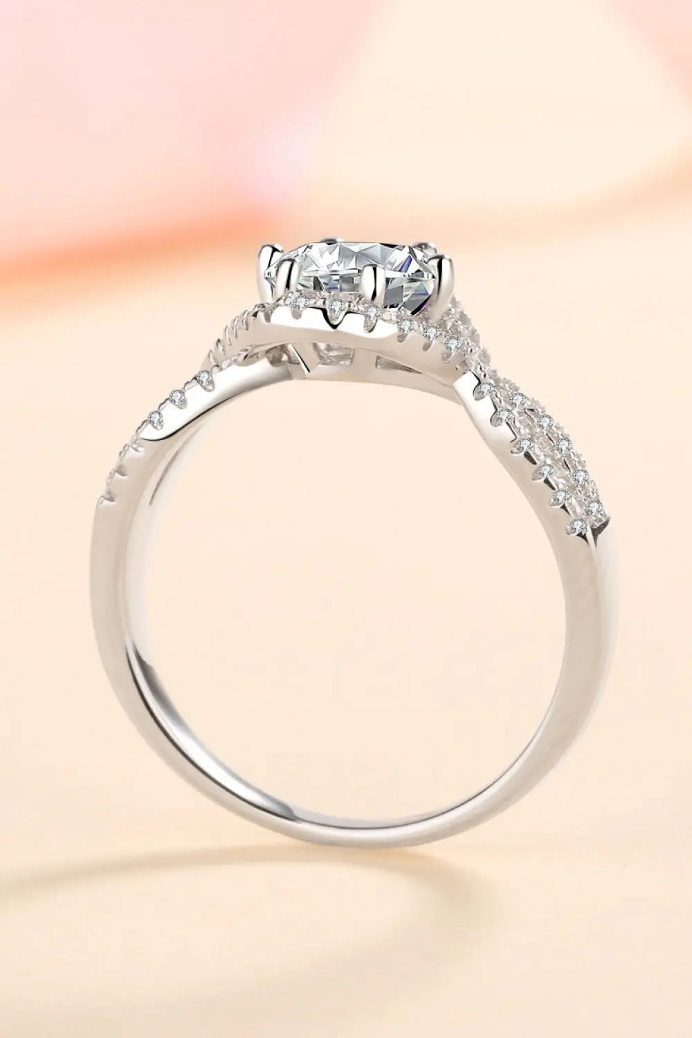 Lovcia Feel The Joy 925 Sterling Silver Moissanite Ring-Rings-Silver-5-Silver