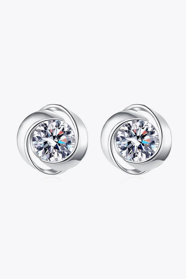 Lovcia Feeling Fun Moissanite Stud Earrings-Earrings-Silver-One Size-Silver