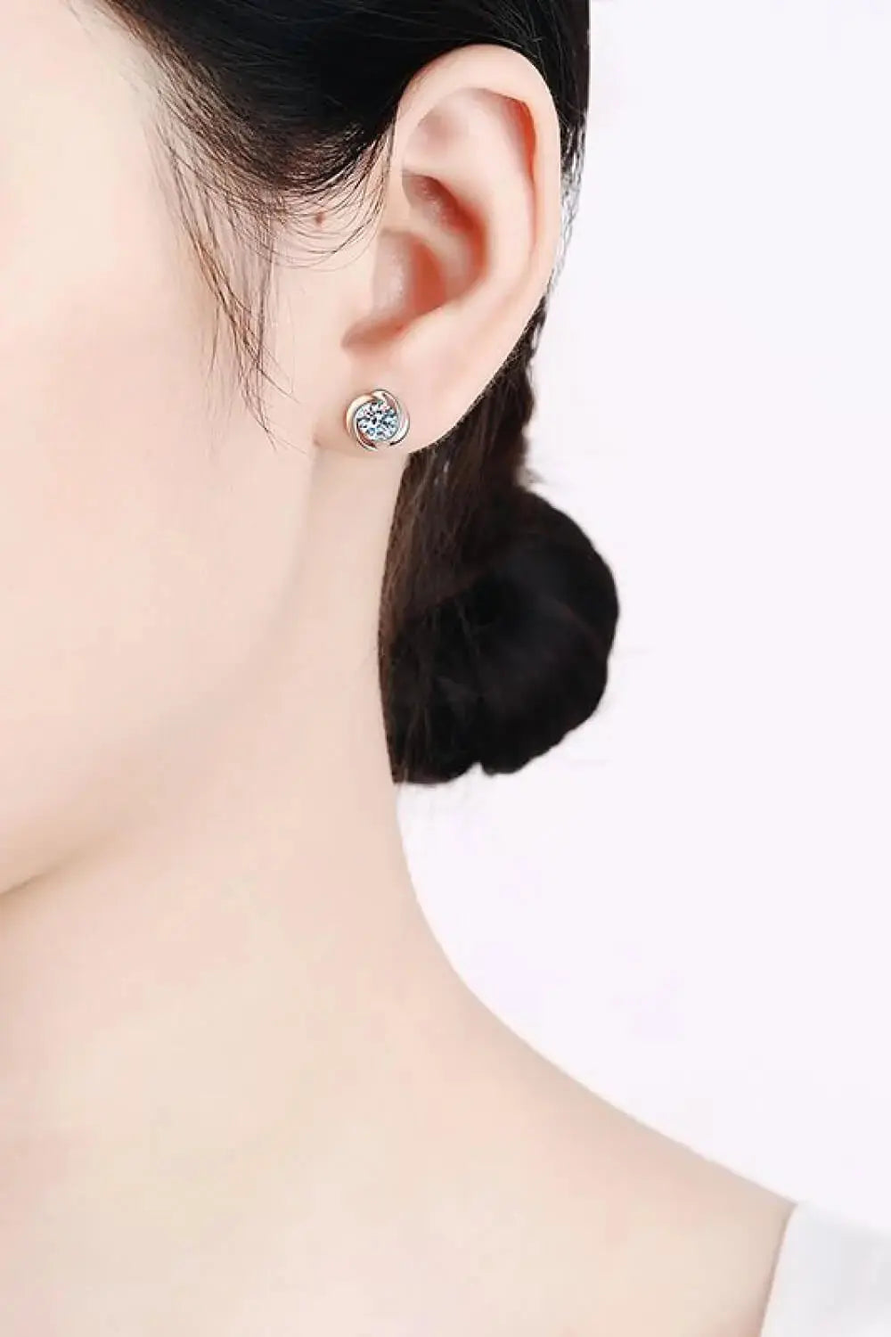 Lovcia Feeling Fun Moissanite Stud Earrings-Earrings-Silver-One Size-Silver