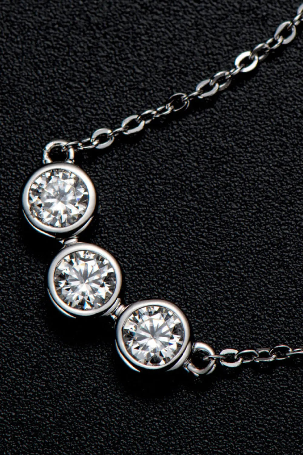 Lovcia Find Your Center Moissanite Necklace-Necklaces-Silver-One Size-Silver