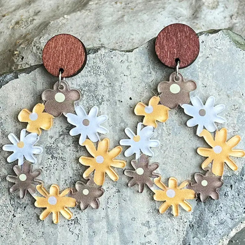 Lovcia Floral Teardrop Earrings-Earrings-Style A-One Size-Style A