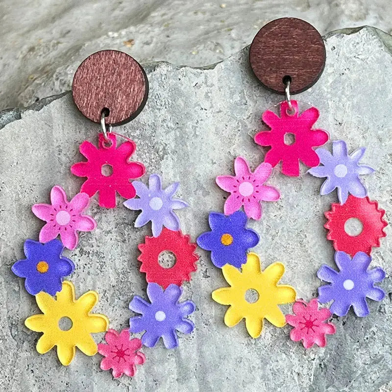 Lovcia Floral Teardrop Earrings-Earrings-Style A-One Size-Style A