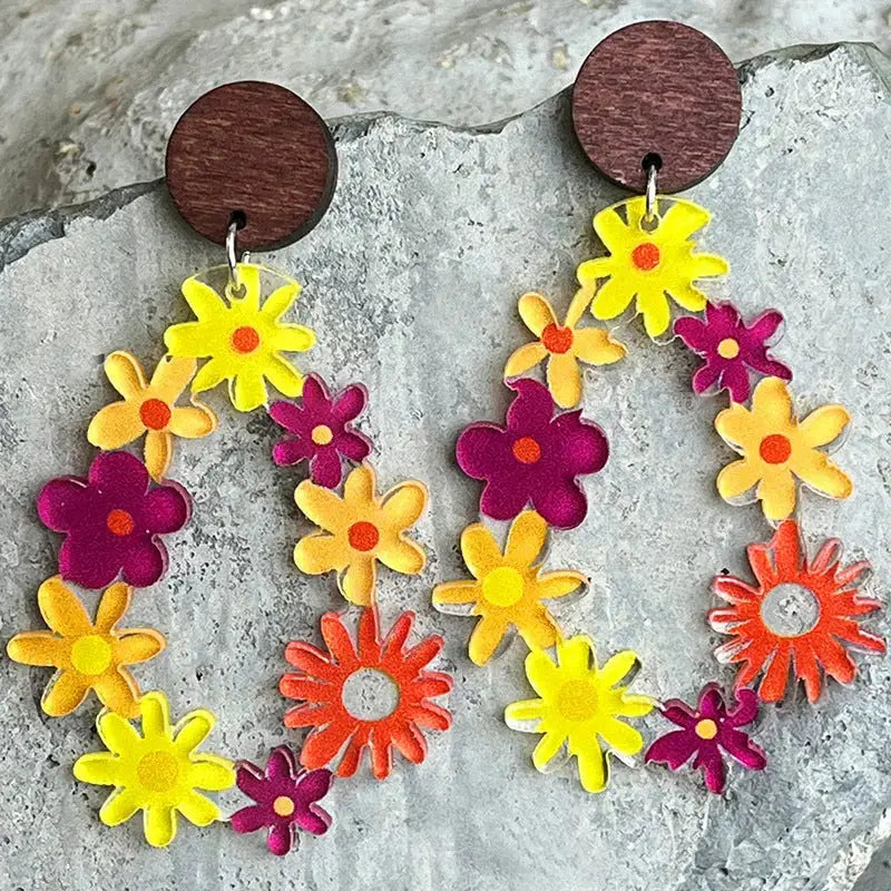 Lovcia Floral Teardrop Earrings-Earrings-Style C-One Size-Style C