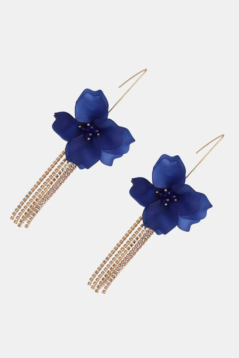 Lovcia Flower Shape Acrylic Dangle Earrings-Earrings-Royal Blue-One Size-Royal Blue