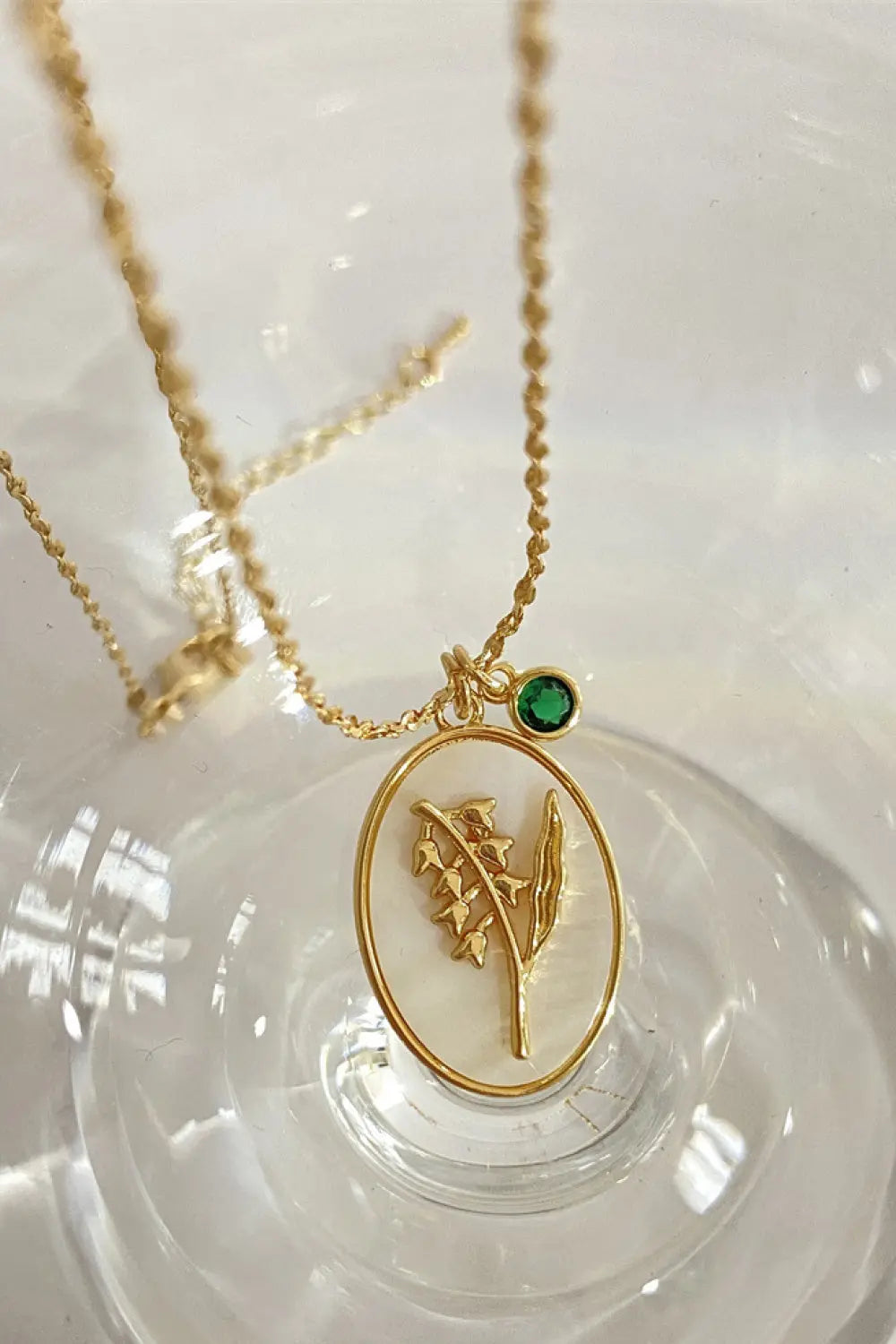 Lovcia Flower Shell Pendant Copper Necklace-Necklaces-May-Lily-One Size-May-Lily