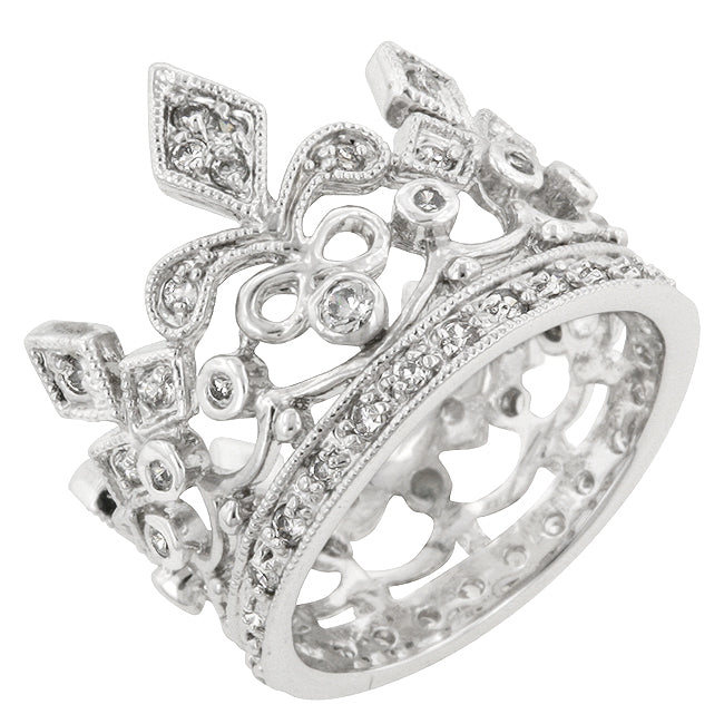 Lovcia Forever Cubic Zirconia Regal Eternity Band-Rings-5-5