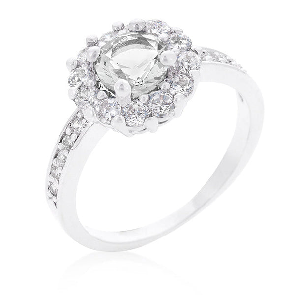 Lovcia Forever Radiant Birthstone Engagement Ring in Clear-Rings-5-5