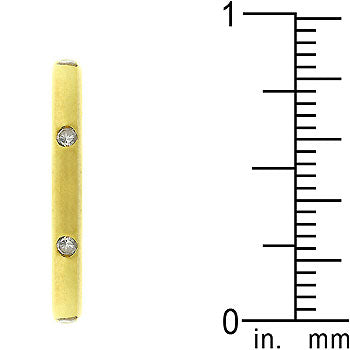 Lovcia Forever Shine Matte Gold Eternity Band-Rings-5-5