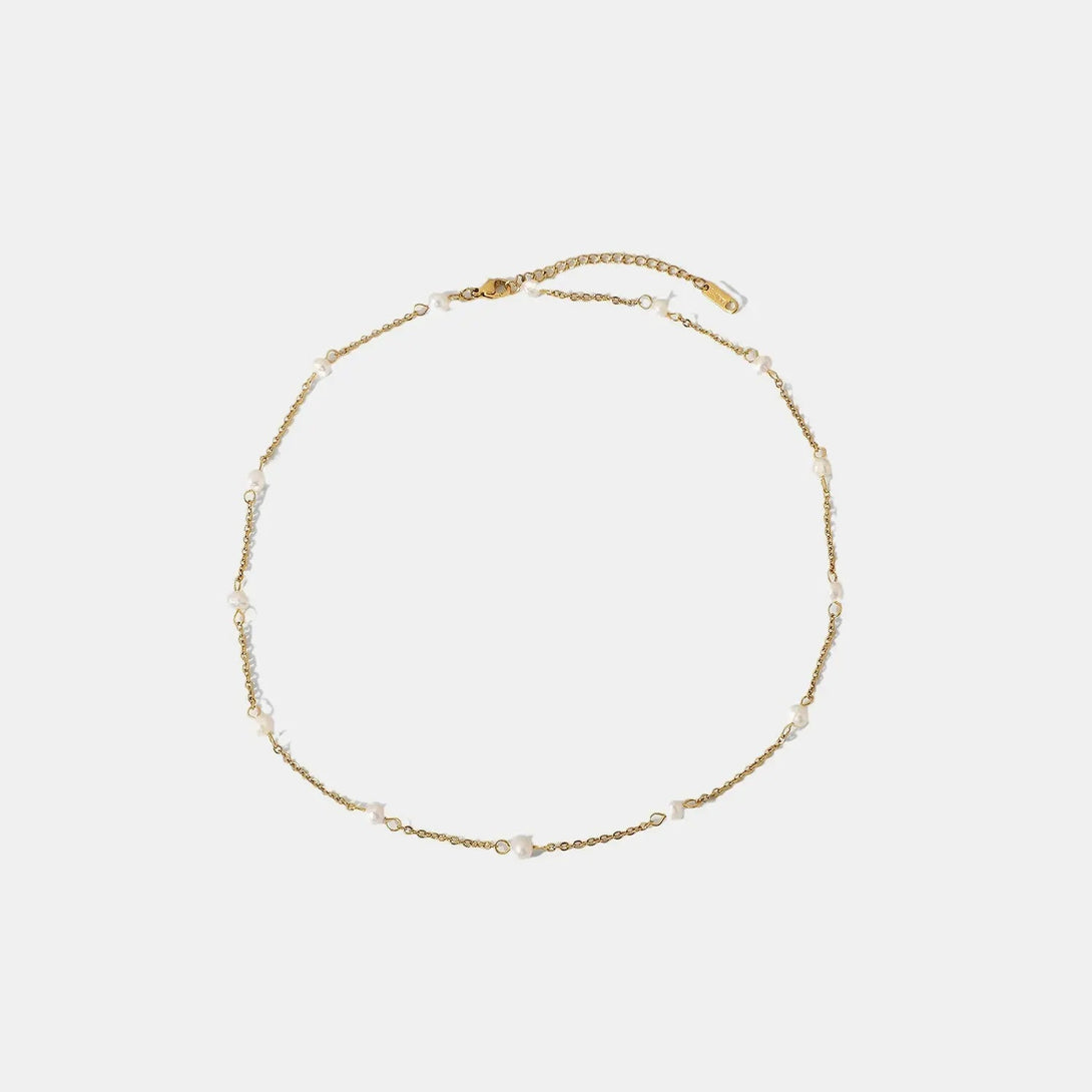 Lovcia Freshwater Pearl 18K Gold-Plated Necklace-Necklaces-Gold-One Size-Gold