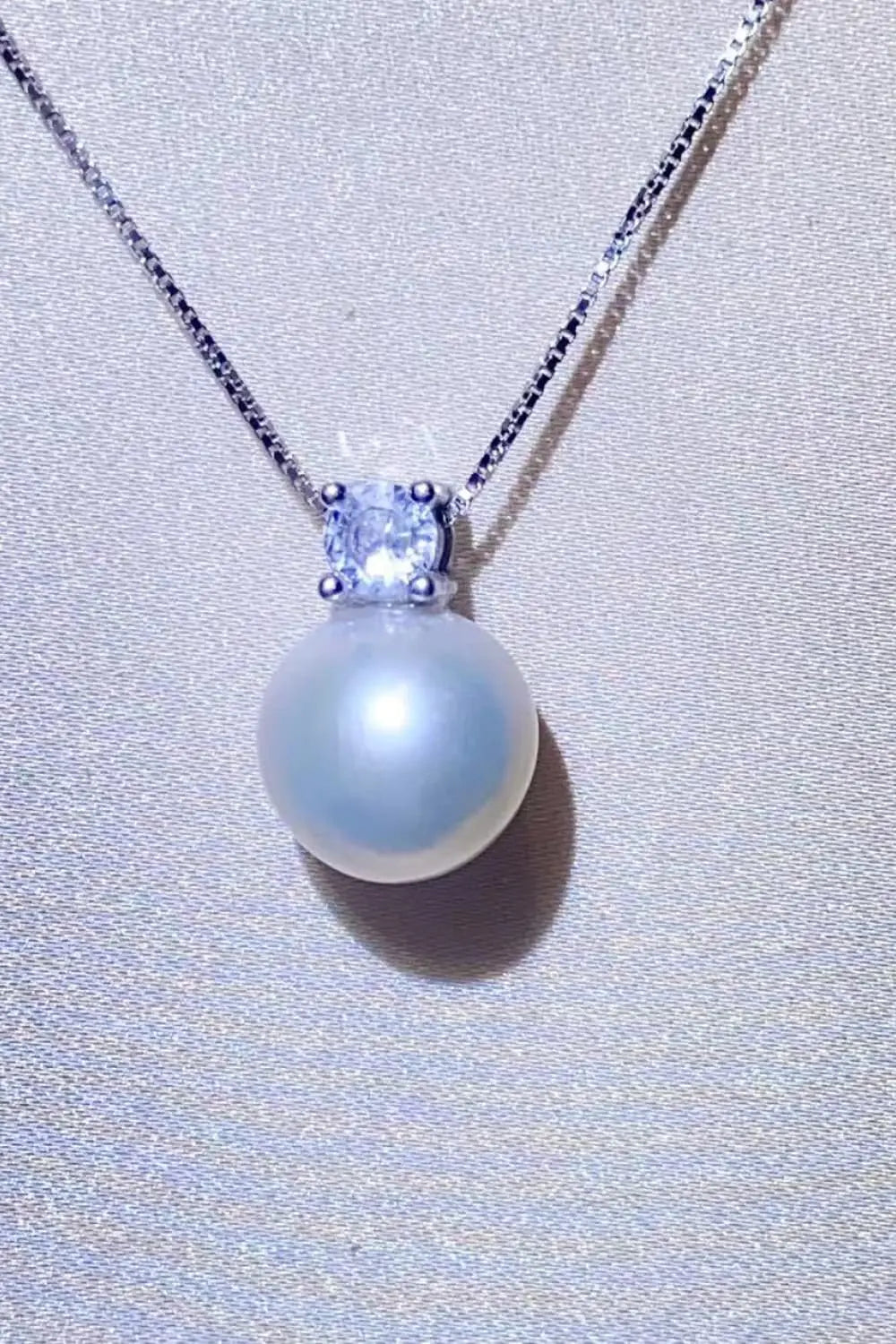 Lovcia Freshwater Pearl 925 Sterling Silver Necklace-Necklaces-Silver-One Size-Silver