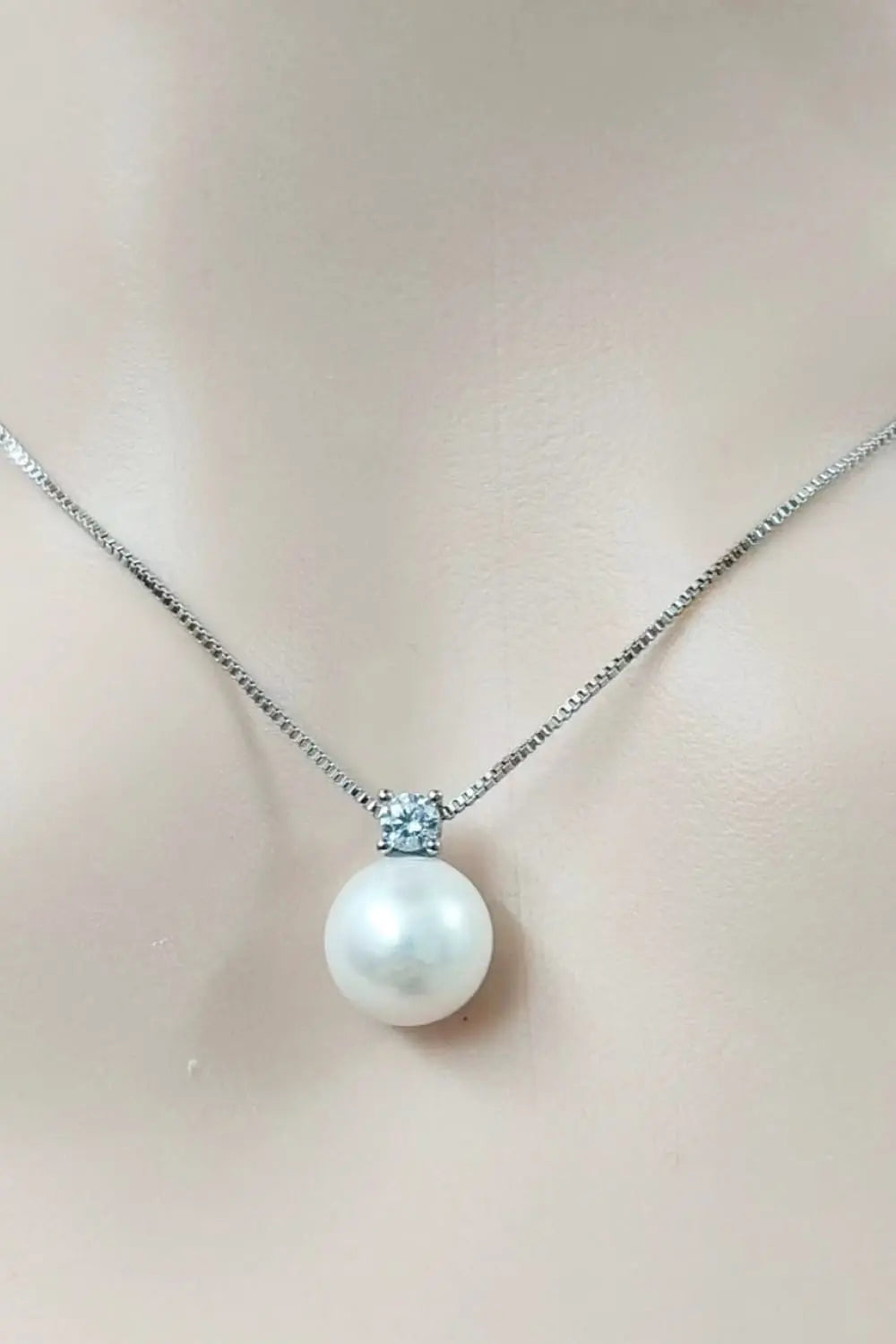 Lovcia Freshwater Pearl 925 Sterling Silver Necklace-Necklaces-Silver-One Size-Silver